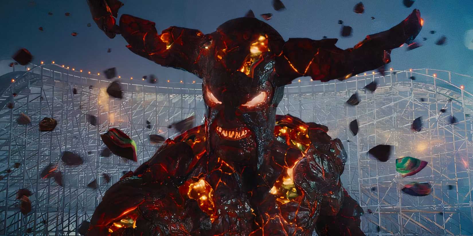 Kronos with flying debris in Percy Jackson Sea of Monsters