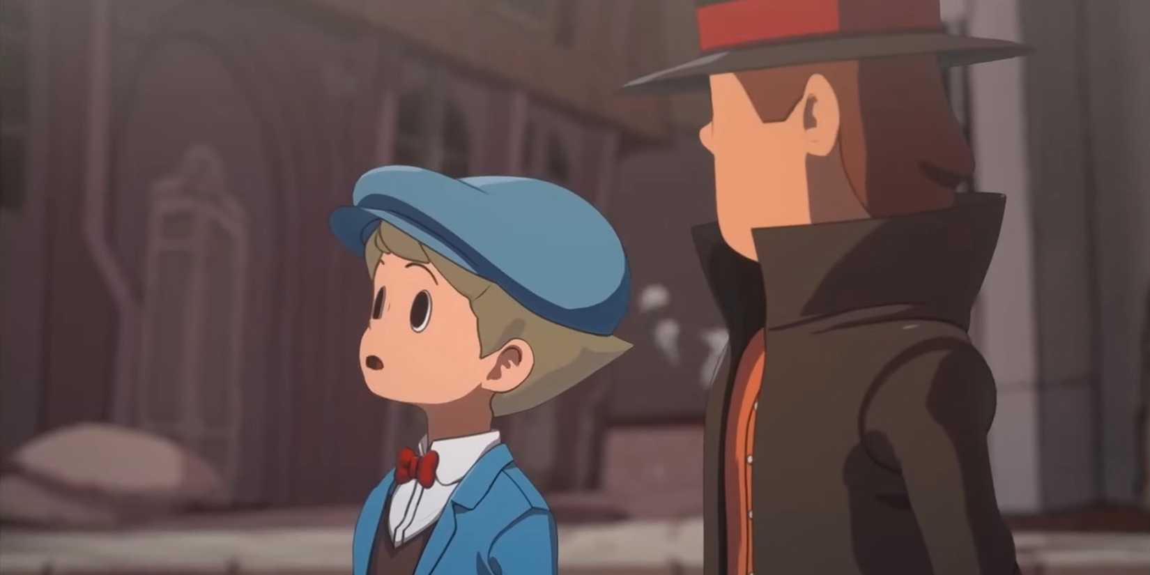 Luke Triton and Professor Layton in the conversation in New World of Steam.