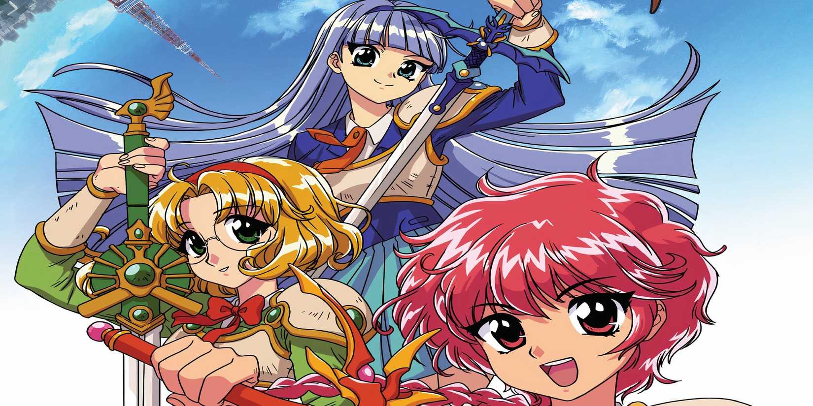 O primeiro grande lançamento de anime da Netflix em 2026 é um clássico imperdível dos anos 90 1 O trio principal do Cavaleiro Mágico Rayearth