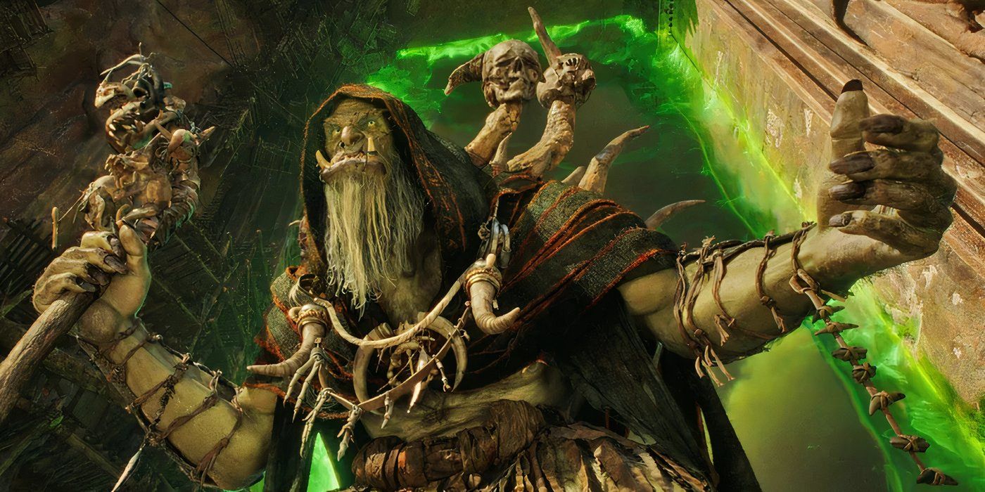 Gul'dan Holding a Staff in Warcraft 2016