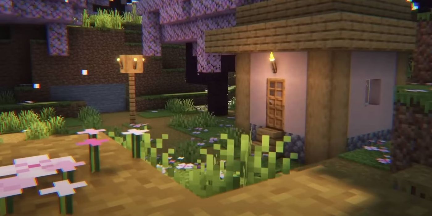 minecraft-village-at-the-heart-of-cherry-blossoms-seed 15 Best Minecraft Seeds For Villages