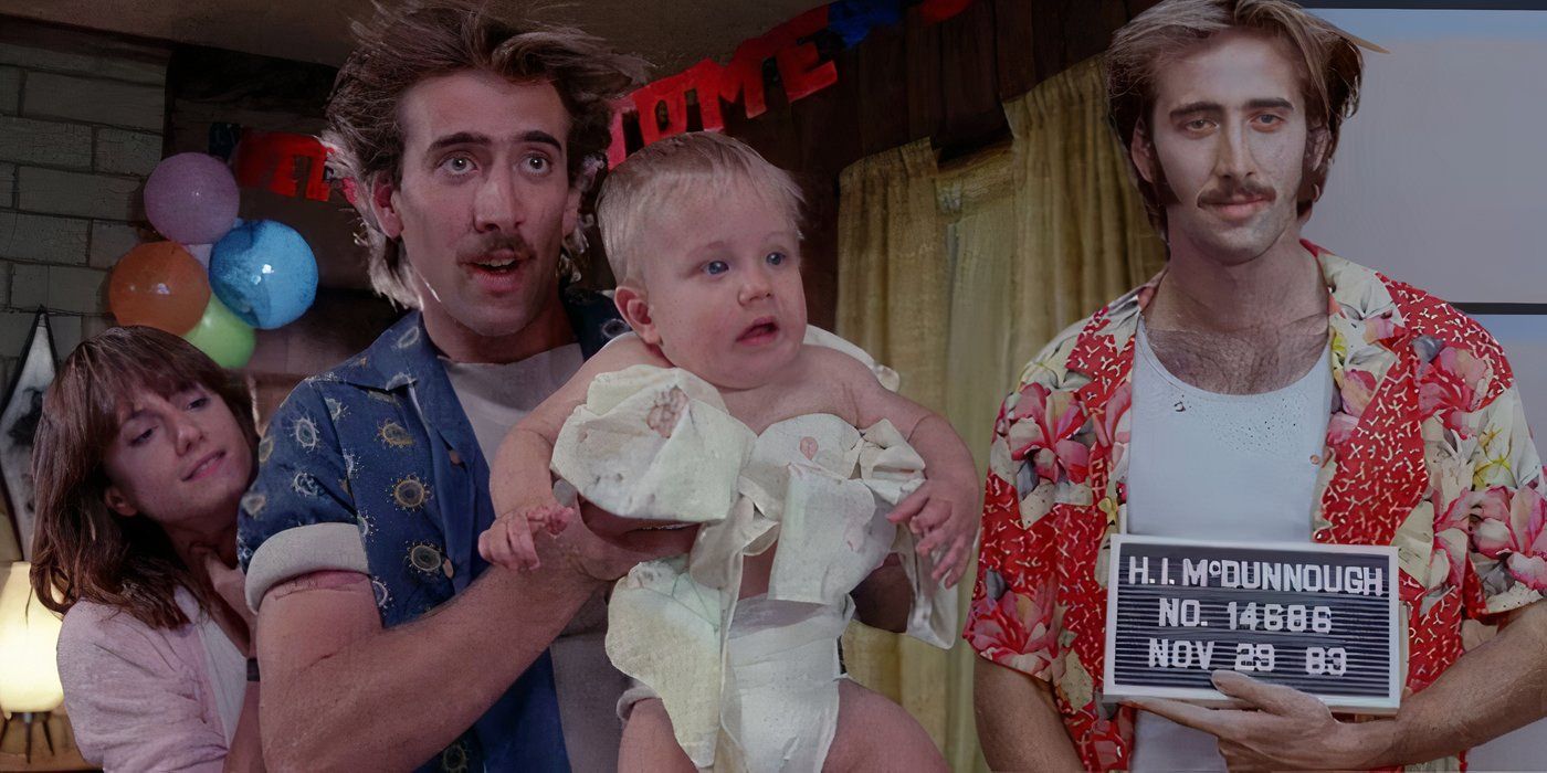 Nicolas Cage e Holly Hunter em Arizona Nunca Mais