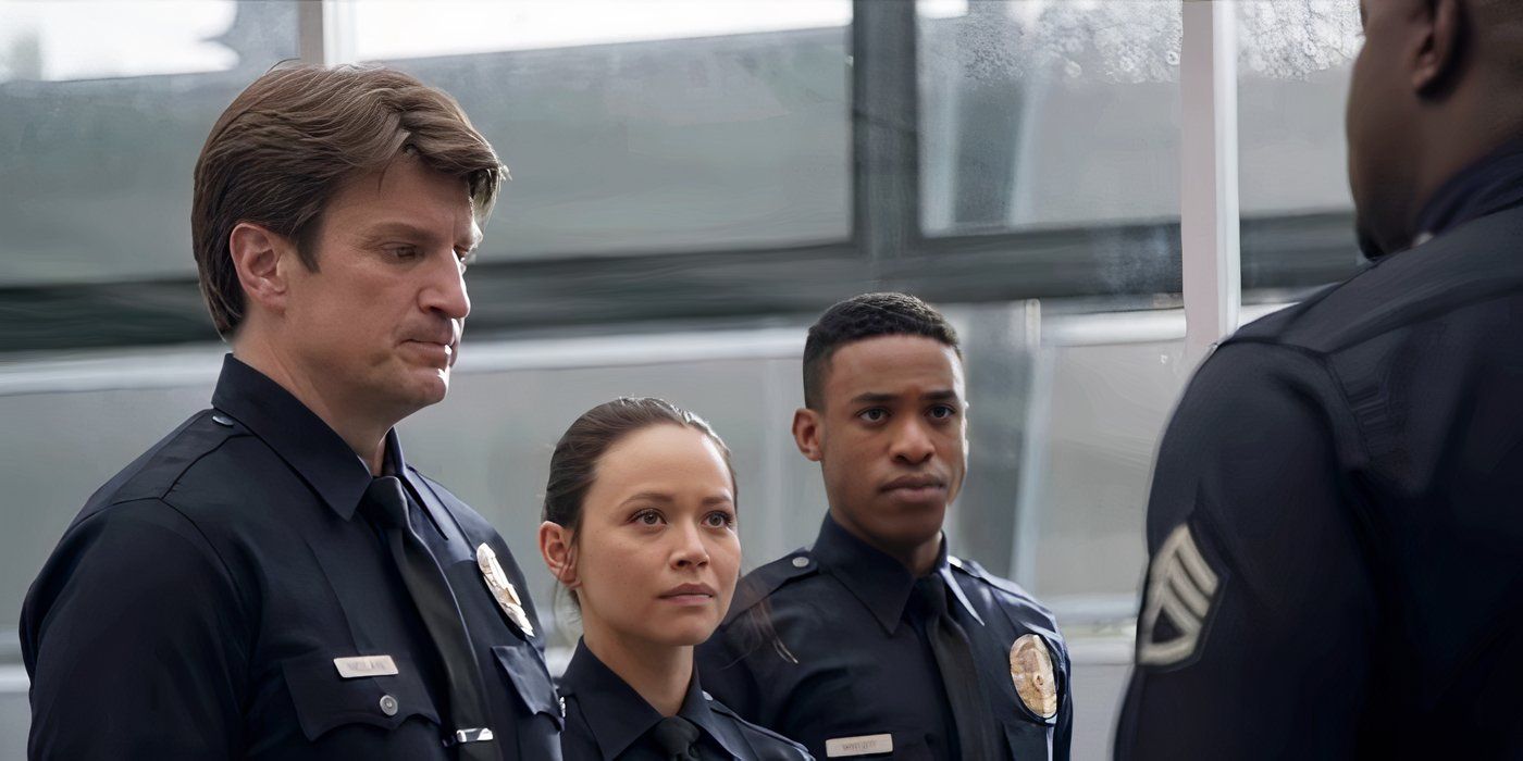 Nolan, Lucy, and Jackson in The Rookie season 1