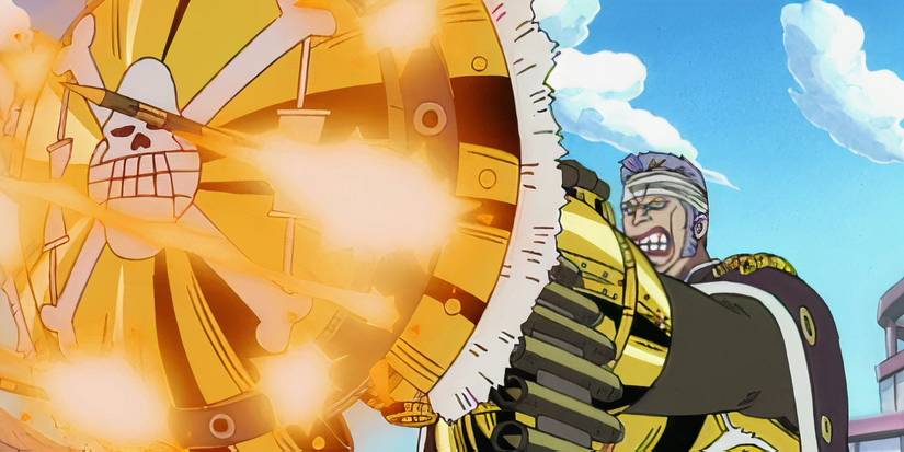 All of One Piece's Major Villains, Ranked 1 One Piece Episode 28 Don Krieg Gattling Gun Shield