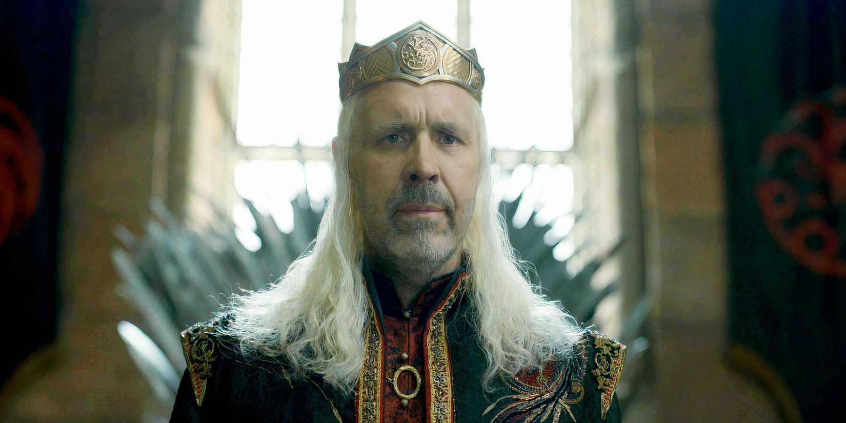 Paddy Considine as King Viserys in House of the Dragon season 1