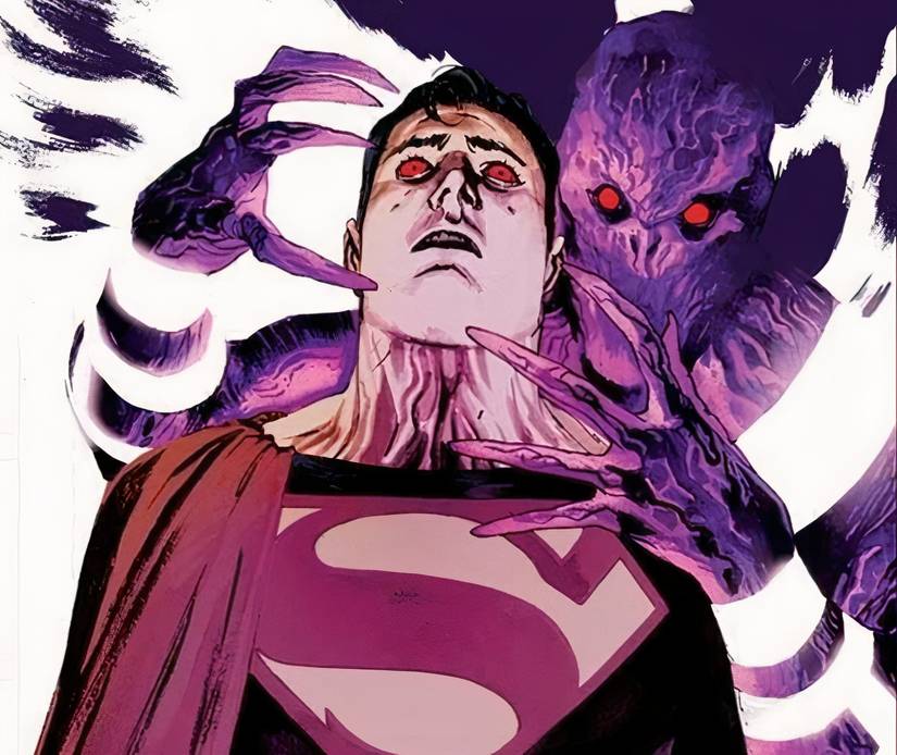 Parasite Zapping Superman of power