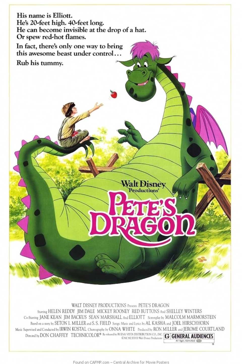 10 Near-Perfect Movie Musicals That Nobody Remembers Today 4 Pete's Dragon (1977) - Poster