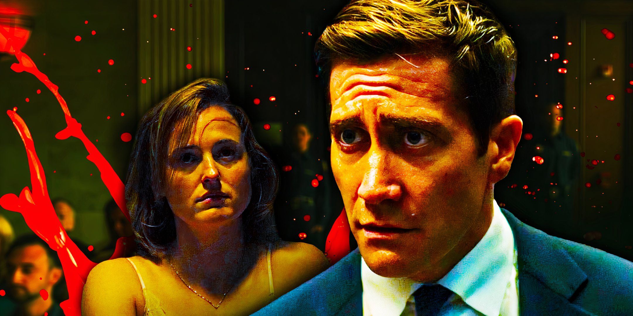 Ренете Рейнсвей в роли Карлоин и Джейк Гиллихан в роли Русти в Presumed Innocent