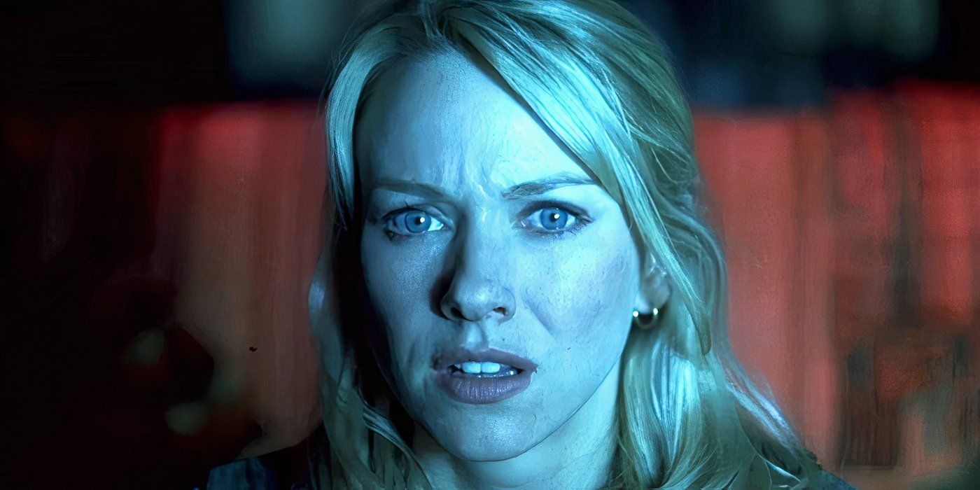 Naomi Watts em The Ring, filme de terror com fita amaldiçoada