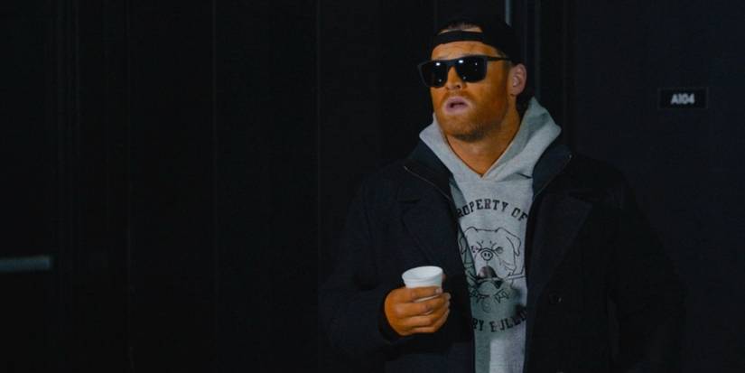 Jared Keeso as a spray-tanned Shoresy in Shoresy