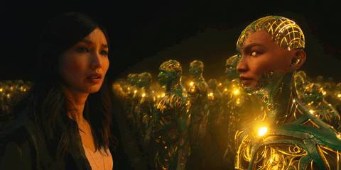 Sersi learning about her origins in Eternals