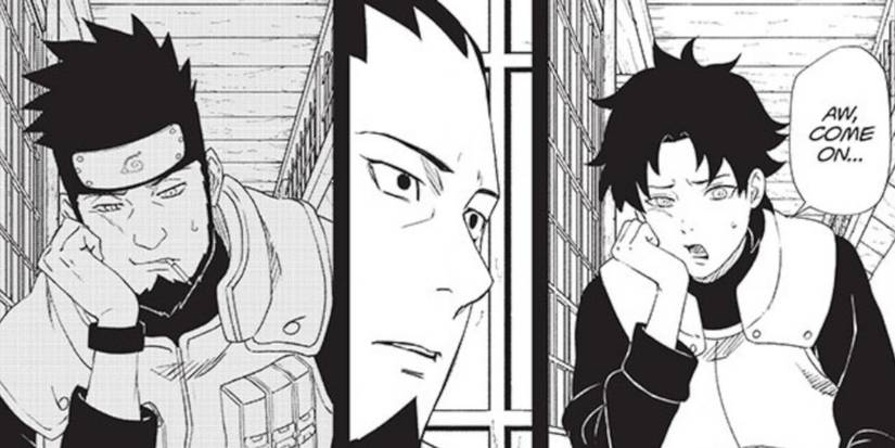 Shikamaru seeing Asuma in Mirai's mannerisms