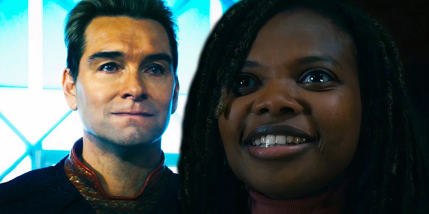 Sister Sage smiling next to Homelander looking worried in The Boys Season 4 Finale