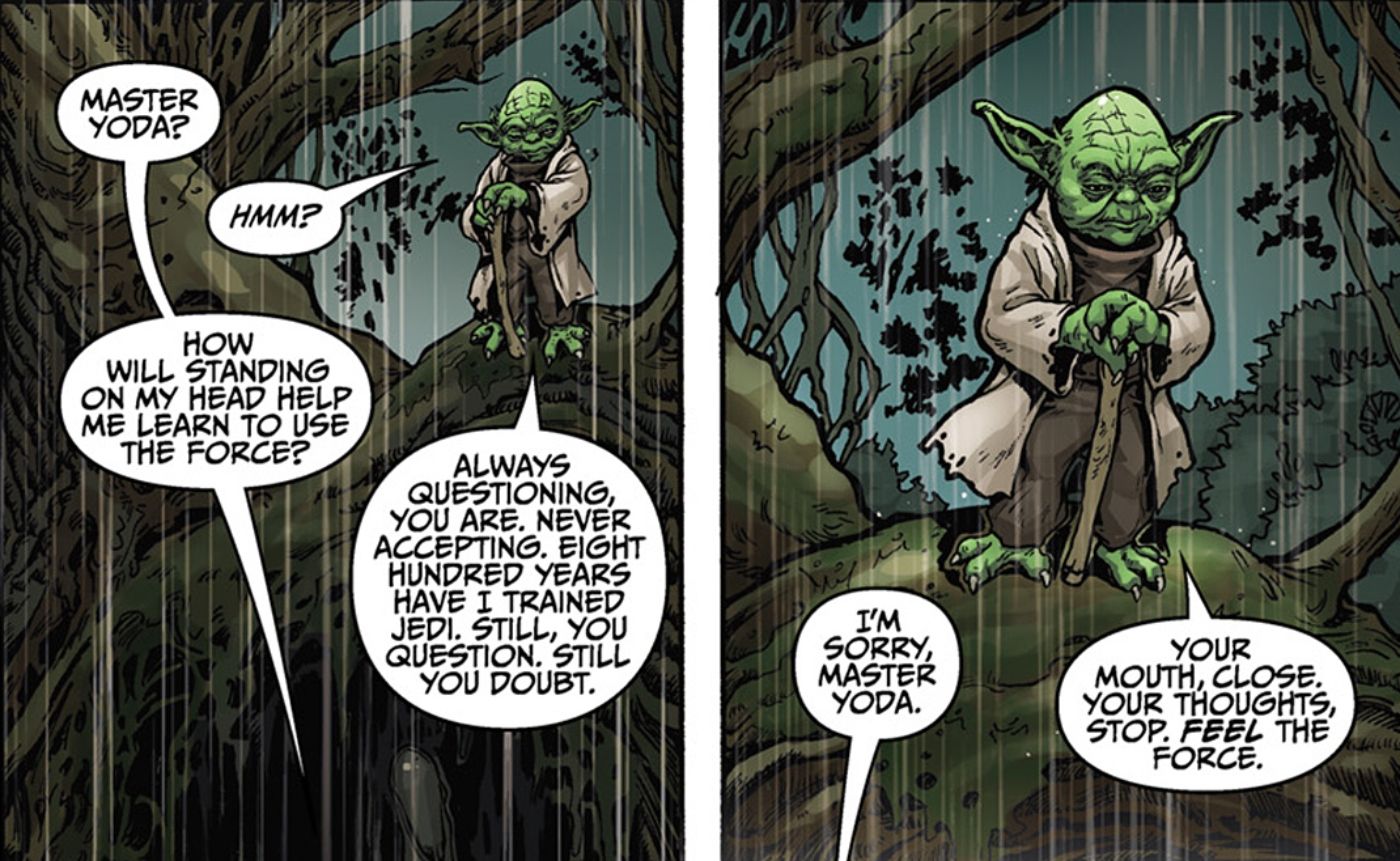 Entraînement De Luke Skywalker Yoda