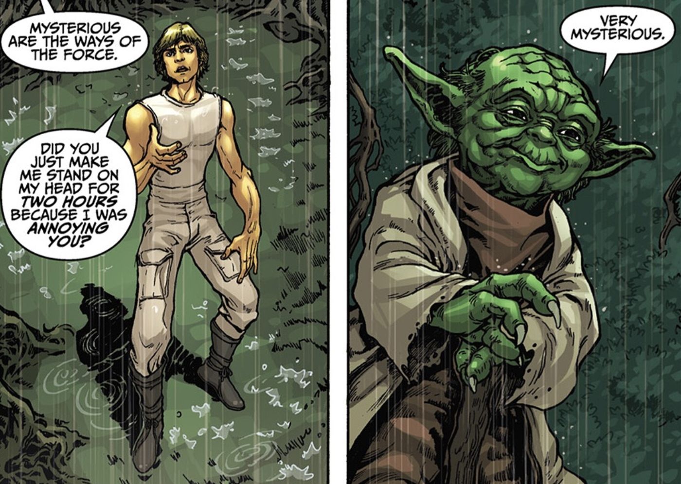 This Iconic Image of Luke Skywalker's Jedi Training Means the Opposite ...