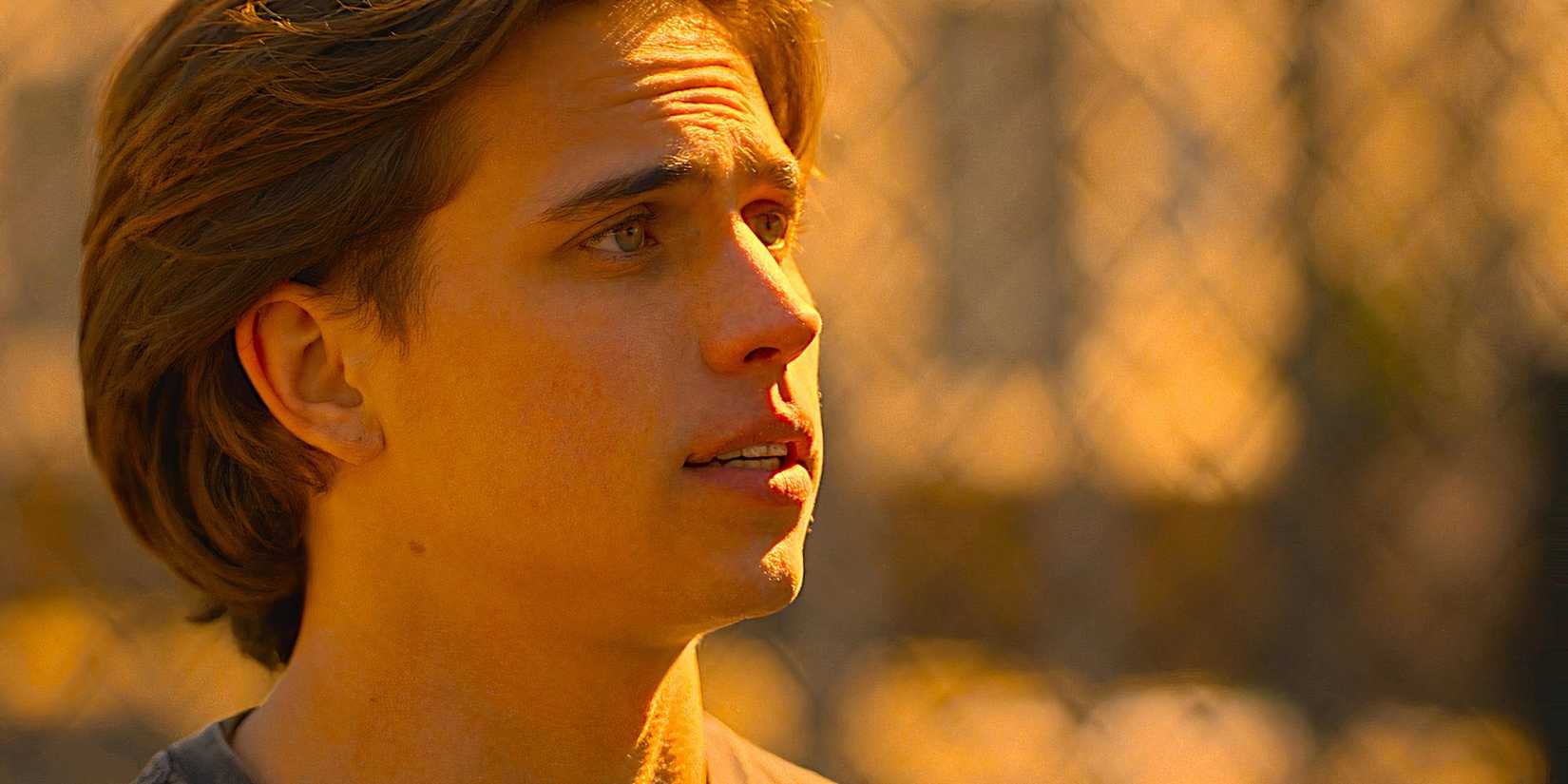 Tanner Buchanan as Robby looking concerned in Cobra Kai season 6