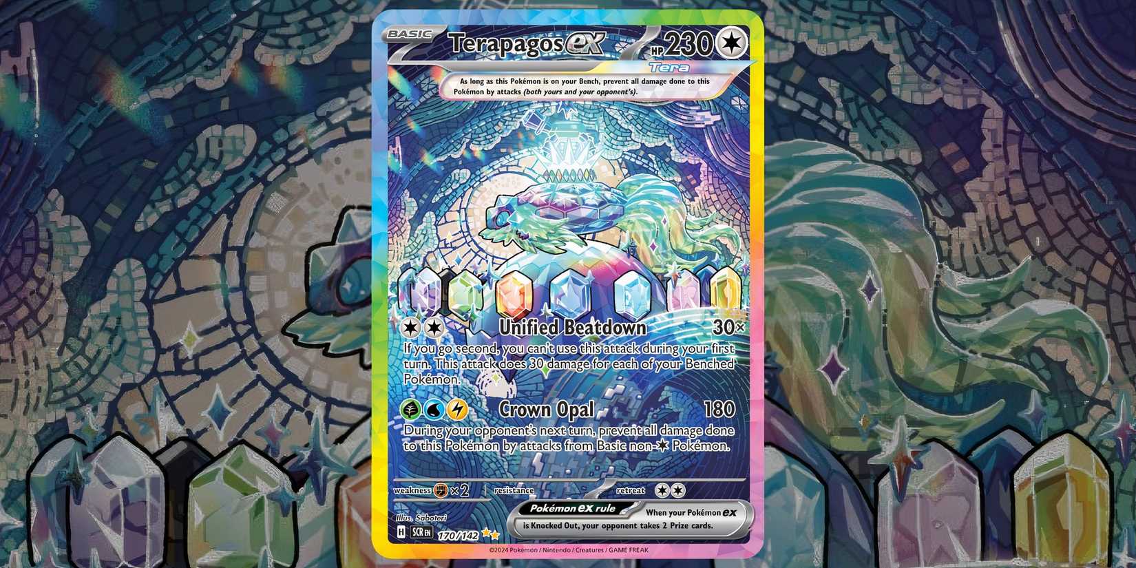 terapagos ex pokemon card from stellar crown