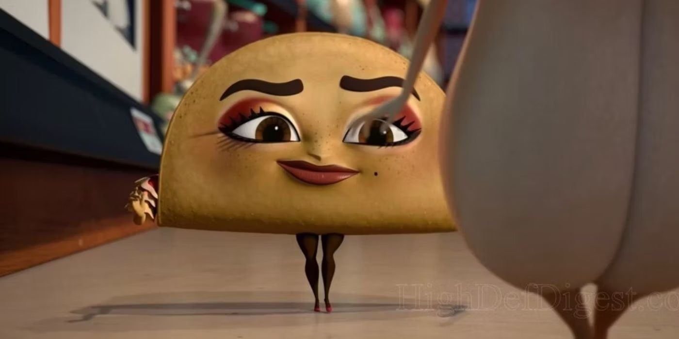 Teresa del Taco smiling in Sausage Party