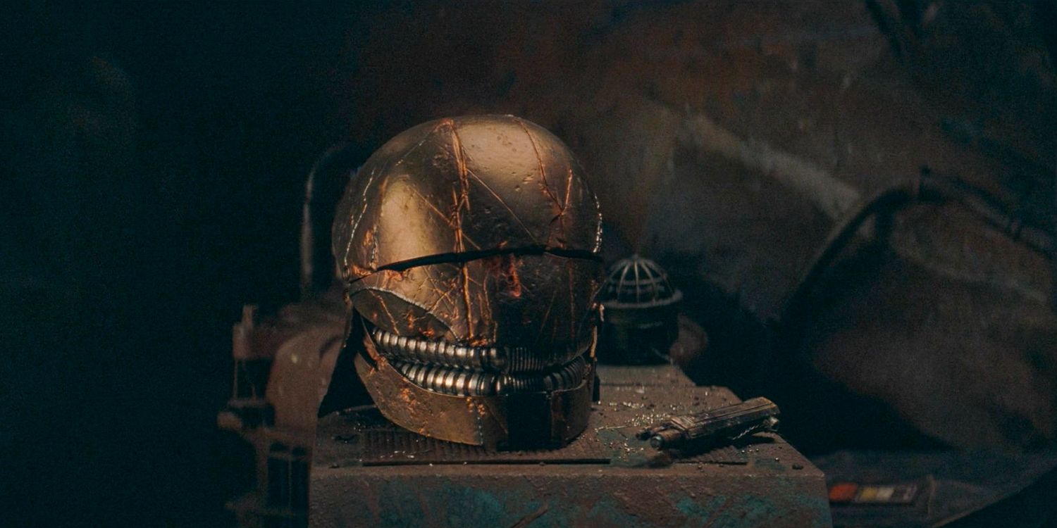 Qimir's helmet in The Acolyte season 1 episode 6