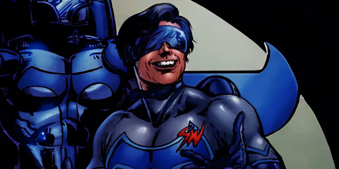 SwingWing, a Nightwing parody, from The Boys comic book