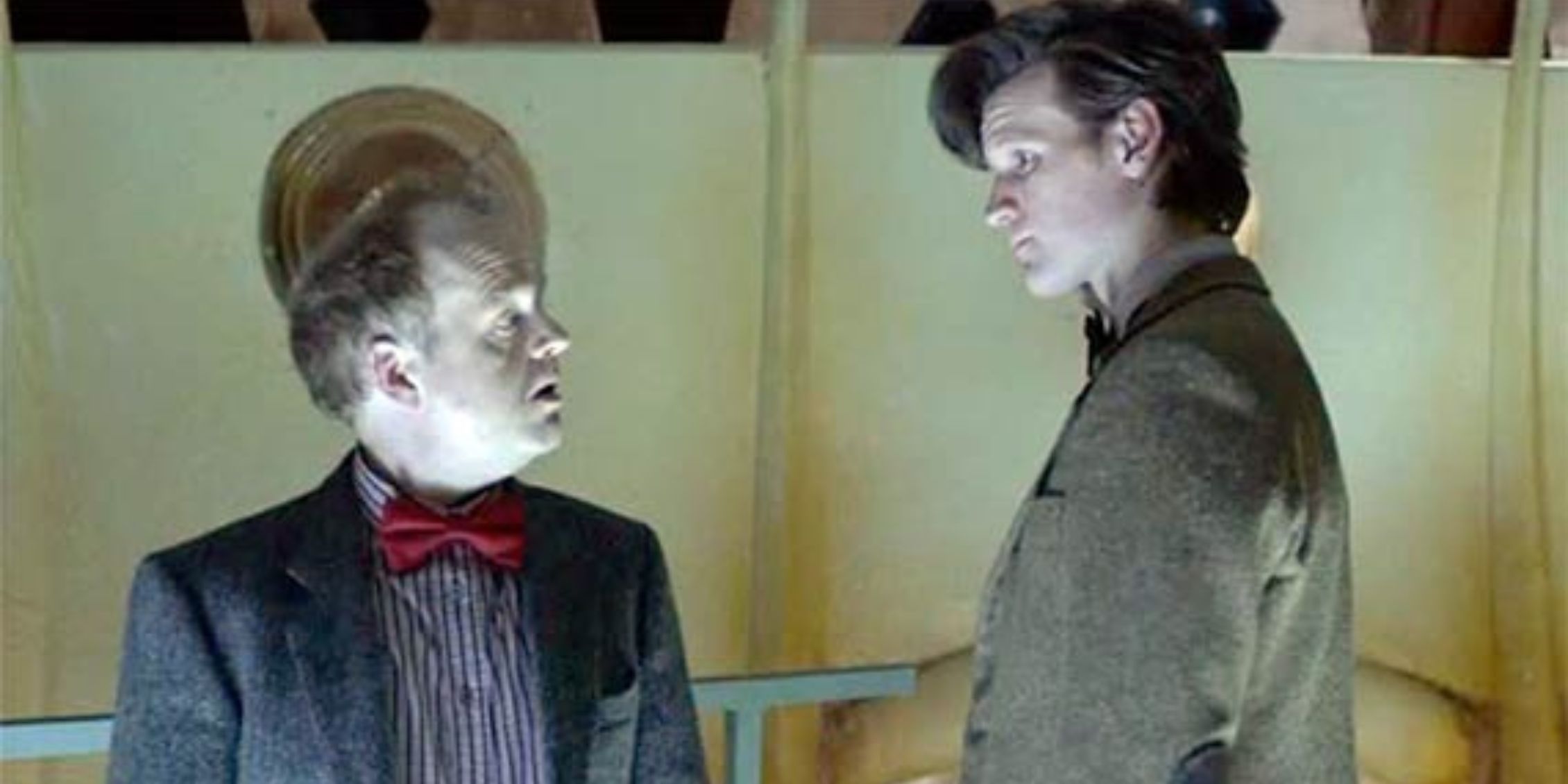 The Dream Lord and the Doctor standing face-to-face