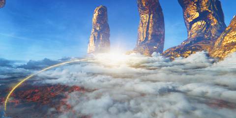 The Eternals killing Tiamut in Eternals