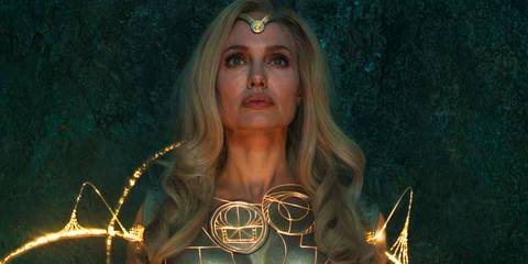 Thena getting her costume in Eternals