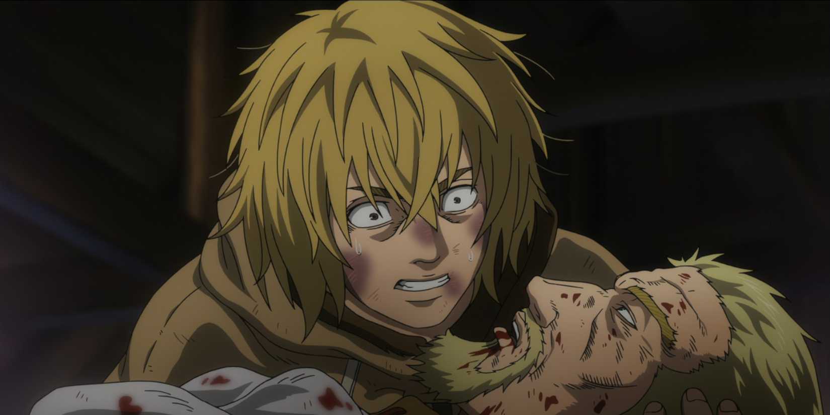Vinland Saga anime best episode Thorfinn with a dying Askeladd