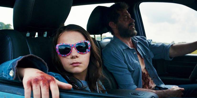 Wolverine dirigindo Laura em Logan (2017)