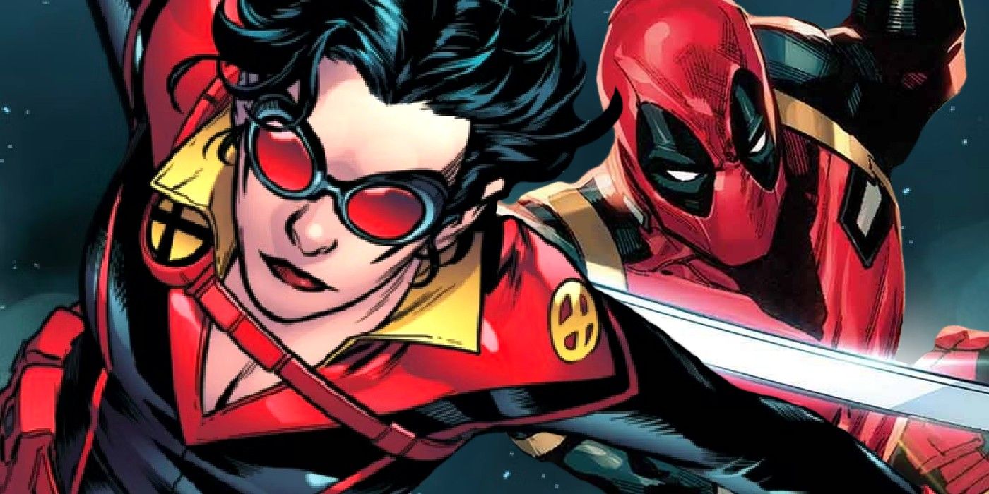 X-FORCE'S DEADPOOL AND SAGE FALLING THROUGH THE NIGHT SKY