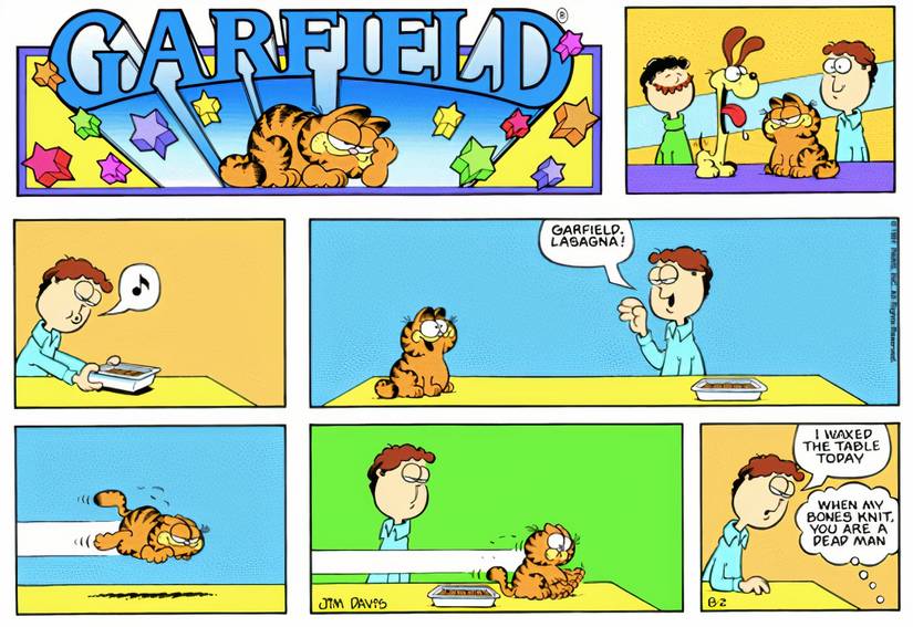 Garfield Counter 10 Garfield Comics Showcasing His Love for Lasagna