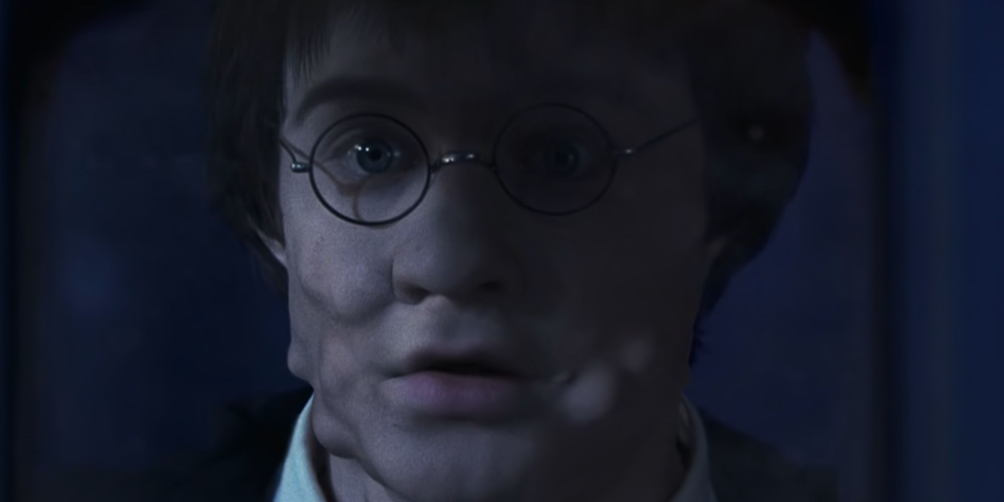 Harry turning into Goyle in Harry Potter