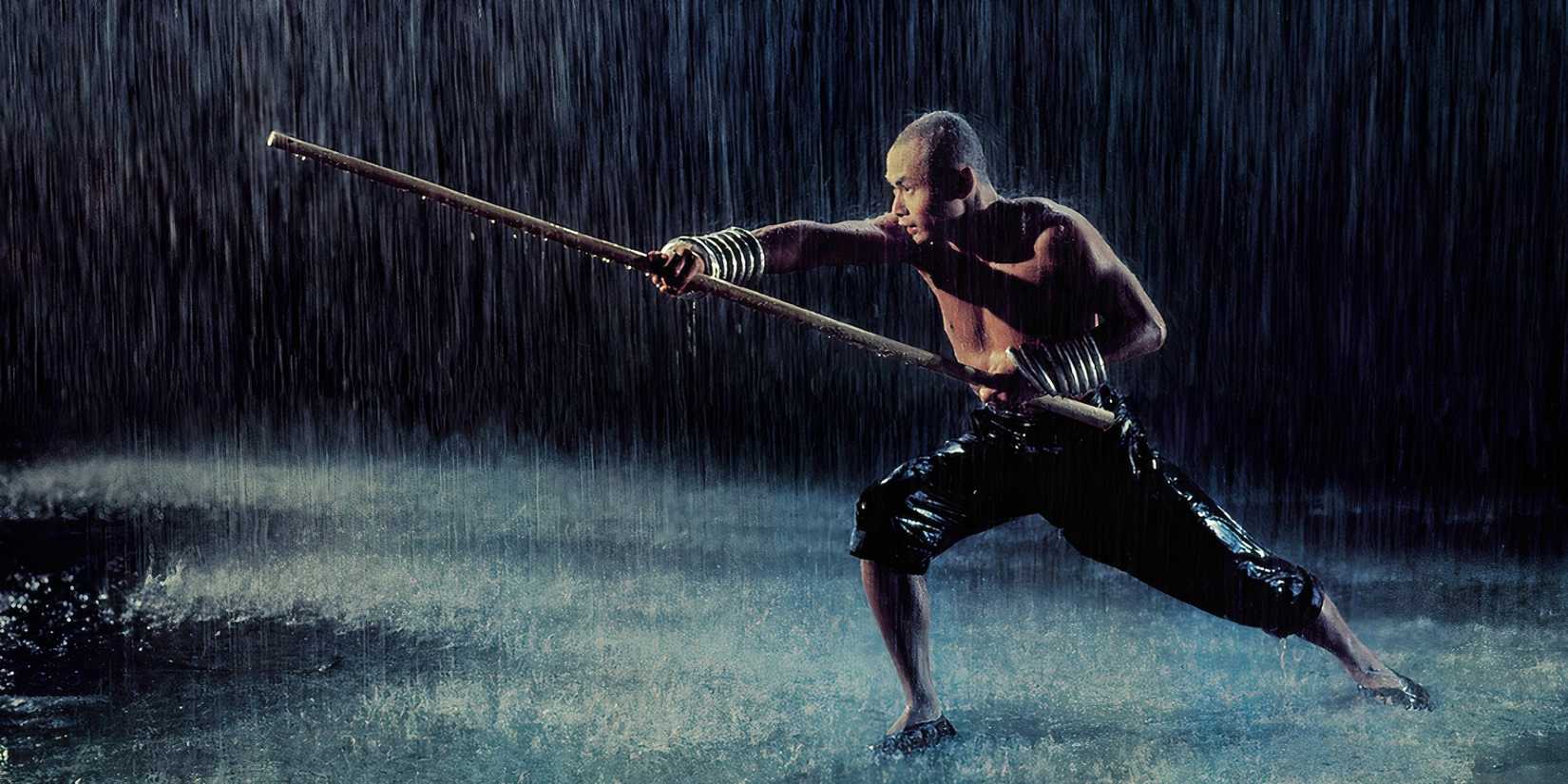 Gordon Liu treinando em The 36th Chamber of Shaolin