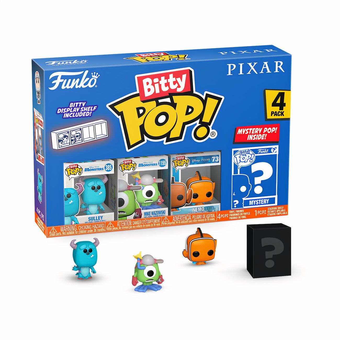 Funko Celebrates Pixar Hits With New Bitty POP! Four-Packs