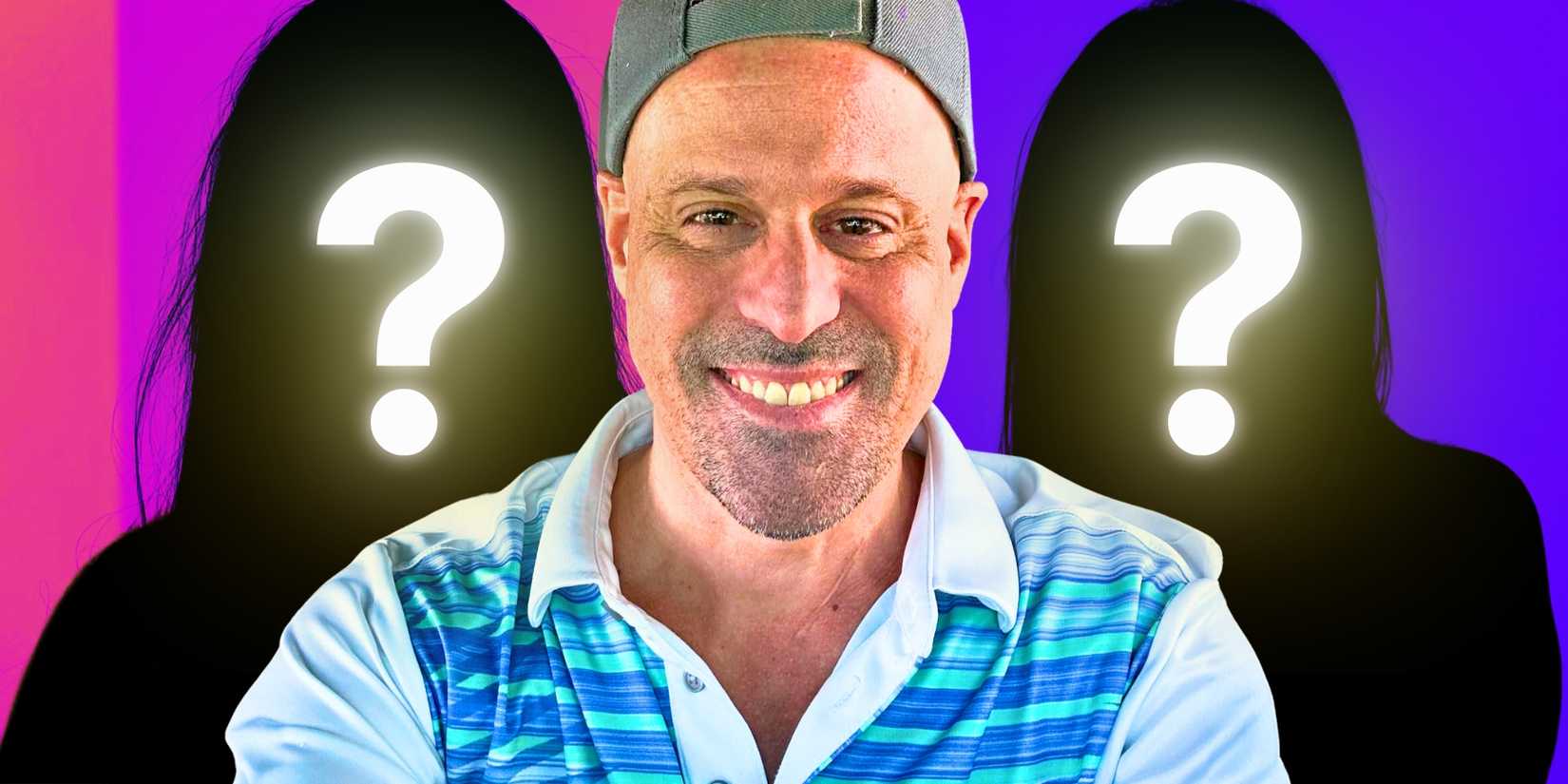 90 Day Fiancé's Gino Palazzolo smiles in between two mystery figures.