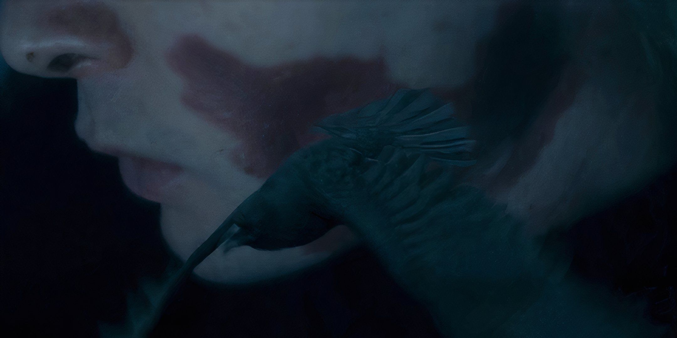 A raven flying from the Three-Eyed Raven's face in House of the Dragon season 2 episode 8