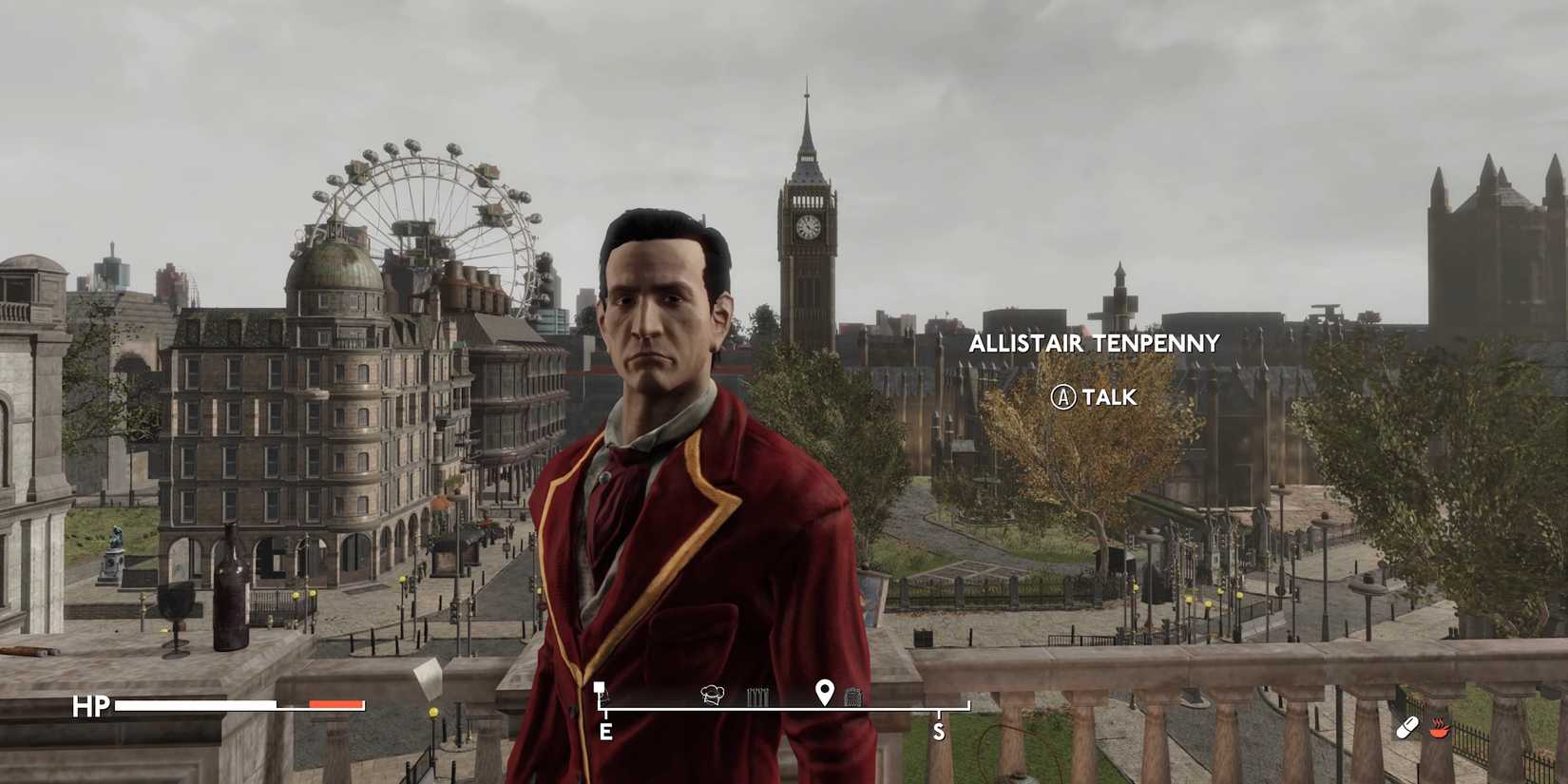 10 Harsh Realities Of Playing Fallout 4 In 2026 3 Allistair Tenpenny on the balcony of his penthouse in Fallout 4 mod Fallout London.