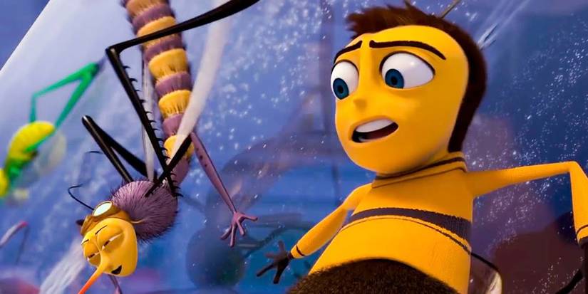 barry bee benson scared in the bee movie (2007)
