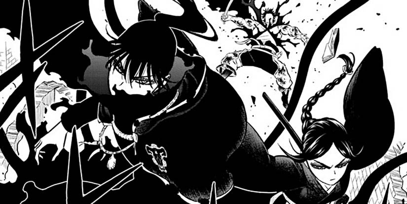 Black Clover chapter 368 Nacht and Ichika defending Yami