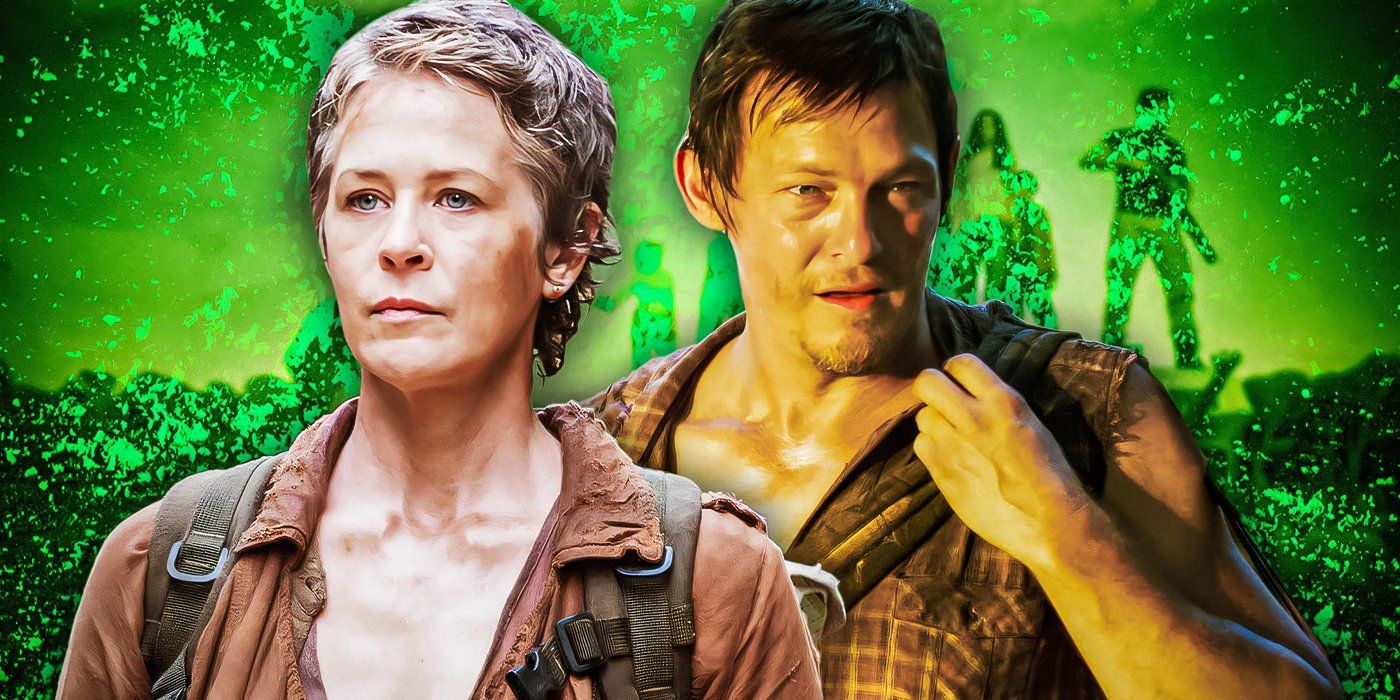 Melissa McBride as Carol and Norman Reedus as Daryl Dixon in The Walking Dead