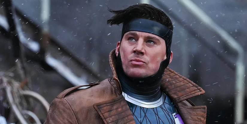 Channing Tatum's Gambit looking up in Deadpool & Wolverine