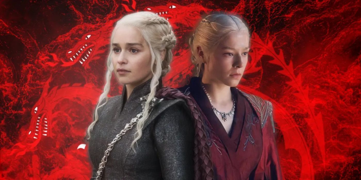 Daenerys Targaryen in Game of Thrones and Rhaenyra Targaryen in House of the Dragon