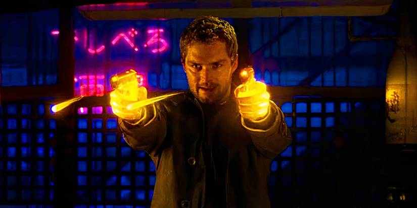 Danny Rand shooting with his Iron Fists in Iron Fist