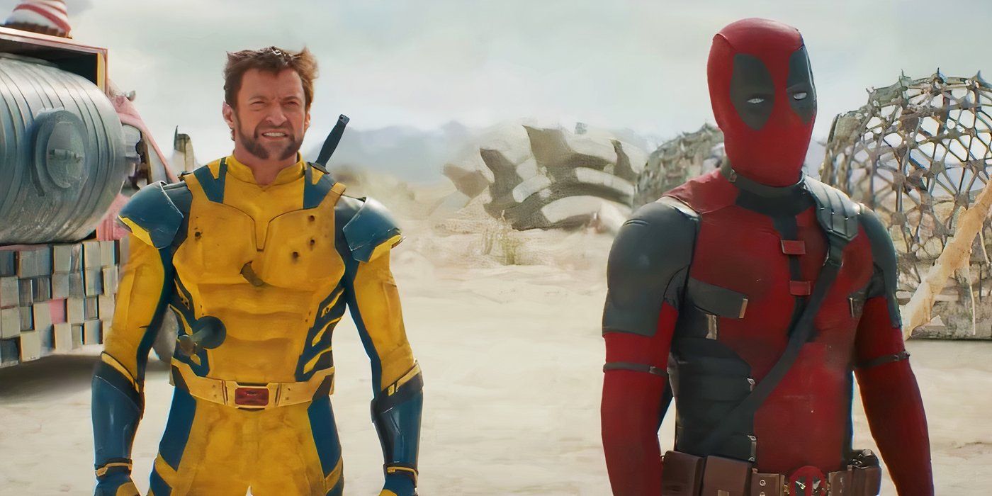 Deadpool and Wolverine looking confused about Johnny Storm in Deadpool & Wolverine