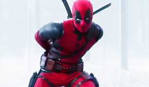 Deadpool dancing in the opening of Deadpool & Wolverine