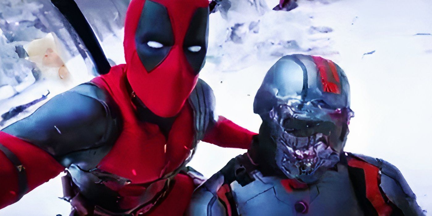 Deadpool with a TVA agent in Deadpool & Wolverine