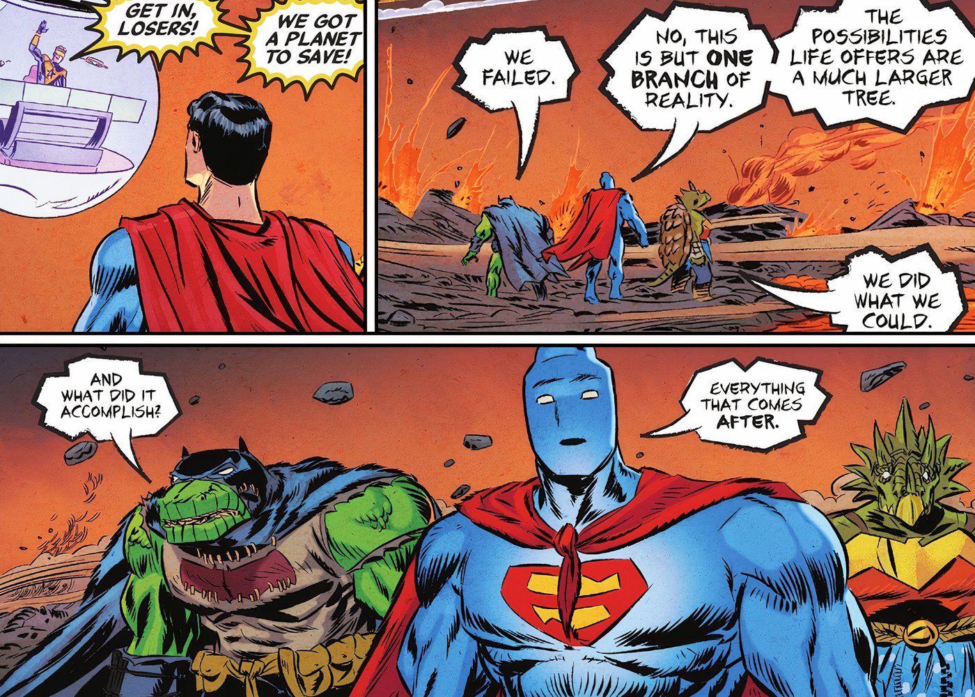 Batman and Superman Debut Matching Costumes in Prehistoric Adventure
