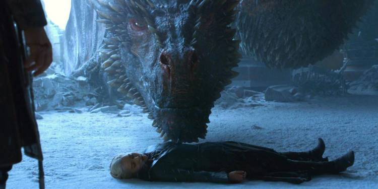 Drogon witnesses Daenerys death in Game of Thrones series finale