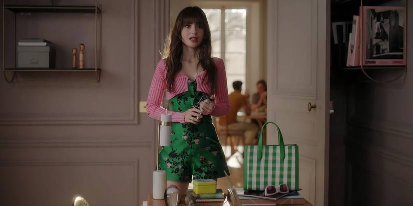 emily in paris green dress season 4 12 Wildest Outfits In Emily In Paris Season 4, Ranked