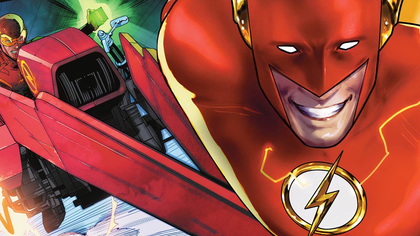 Flash Express Rider Cartoon I Challenge DC Cosplayers to Recreate Flash's New Speeder Bike Redesign ...